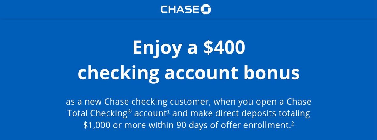 Chase's offer page